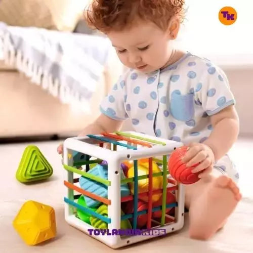 Cubo Baby Mágico - Interativo Montessori para Bebê