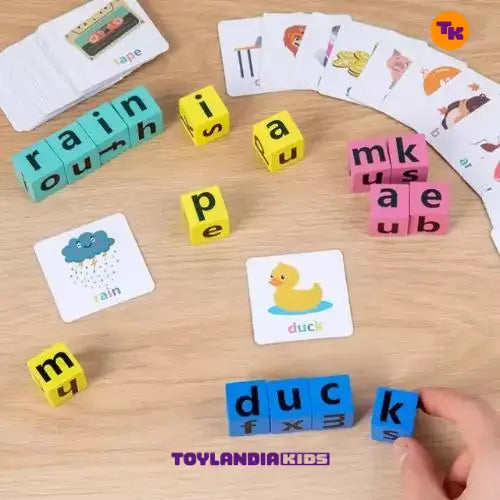 Puzzle Card - Jogo Infantil de Soletração de Carta Para Aprender Inglês