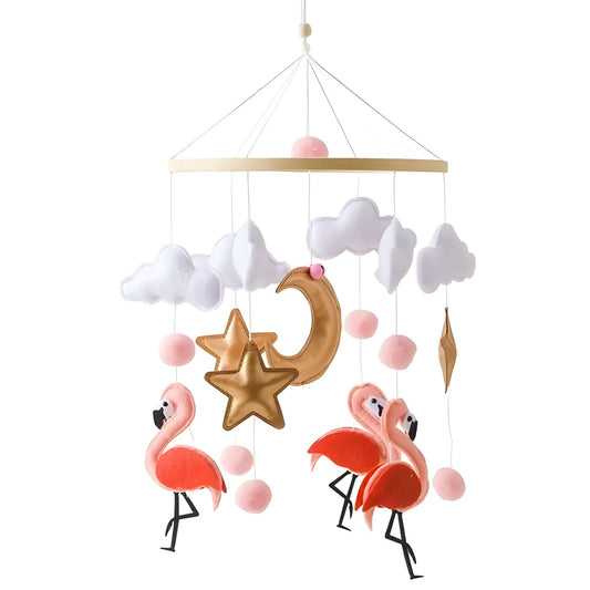 Móbile de Berço Flamingos no Céu